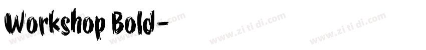 Workshop Bold字体转换